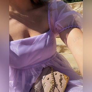 TCEC lilac baby doll dress size S